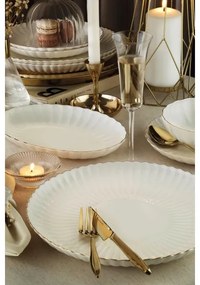 27 részes étkészlet fehér/arany/porcelán