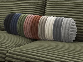 Zöld kordbársony kanapé mindennapos alvásra-kinyitható 240 cm Hugo – Bobochic Paris