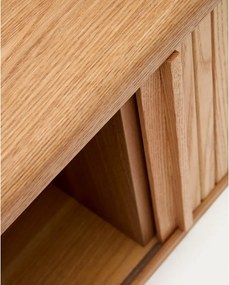 Natúr színű TV-állvány kőrisfa dekorral 120x50x40 cm Mailen – Kave Home