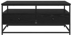 Dohányzóasztal fiókkal Musta tammi 100 x 51 x 45 cm Faanyag