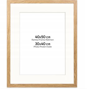 Tölgyfa keret passe partout 40x50 cm ablak passe partout 30x40 cm Framai