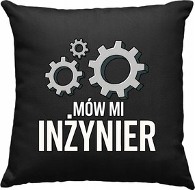 Párna Hívjon humormérnöknek, fekete