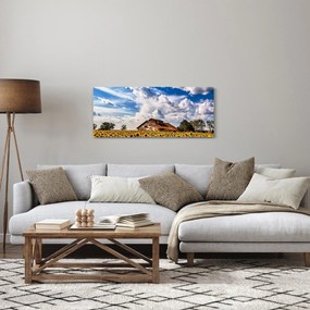 Napraforgó mező képe (120x50 cm)