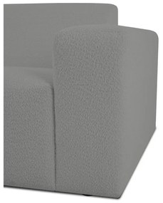 Szürke buklé kanapé 228 cm Roxy – Scandic