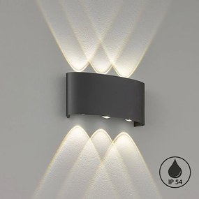 FISCHER&HONSEL 30377 BERLIN Modern Kültéri Fali Lámpa Fekete LED IP54