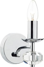 DAR LIGHTING OLE0750 OLENA Kristály Fali Lámpa Csiszolt króm E14 IP20