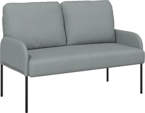 vidaXL Kanapék párnával 110cm Világosszürke Furnér