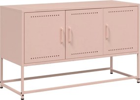 vidaXL rózsaszín acél TV-szekrény 100,5x39x60,5 cm