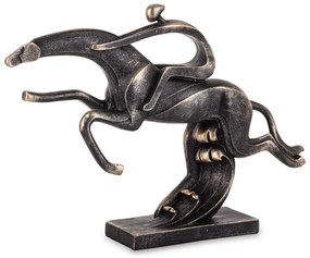 Dekorfigura Műanyag Fekete, Arany 23,5x34x6,5cm