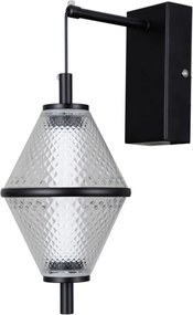 Italux Fuente WL-34395-1-BK Fali lámpa 1x5W/LED 3000K 422lm IP20