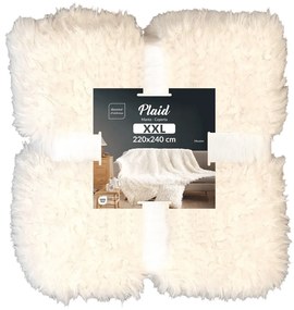 Krémszínű műszőrme takaró 220x240 cm Mouton – douceur d'intérieur