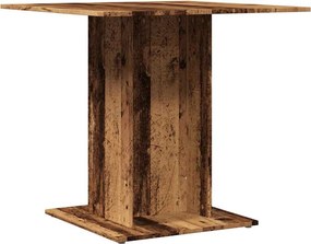 vidaXL antik fa színű szerelt fa étkezőasztal 80 x 80 x 75 cm