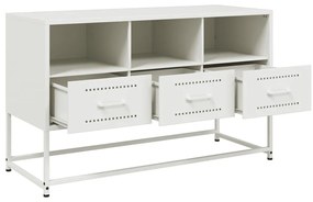 fehér acél TV-szekrény 100,5x39x60,5 cm