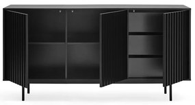 Fekete alacsony komód 159x80 cm Sierra – Teulat