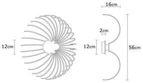 Fali lámpa ASPENDOS 1xE27/40W/230V