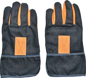 Denim kék-narancssárga kerti kesztyű - Esschert Design