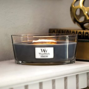 WoodWick illatos gyertya hajó Evening Onyx, 453 g