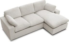 Bézs kordbársony sarokkanapé Belair – Bobochic Paris