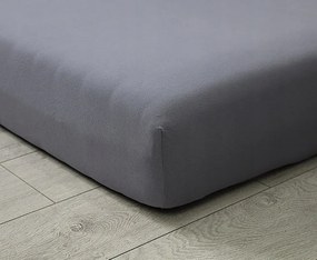 Jersey gumis lepedő exkluzív vastag Grafit szürke 160x200