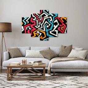 Grafikus absztrakciós kép (150x105 cm)