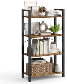 NAVARO könyvespolc barna/fekete