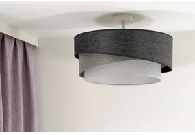 Duolla -  Felületre szerelhető csillár KOBO 1xE27/15W/230V átm. 45 cm szürke/fehér