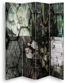 Gario Paraván Diszkrét minta Méret: 145 x 170 cm, Kivitelezés: Klasszikus paraván