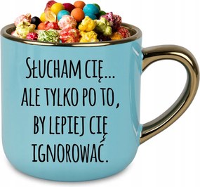 Bögre Elegant XXL Kék 400ml Kerámia Ajándék Jobb Figyelmen Kívül Hagyni Téged
