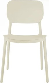 Krémszínű műanyag étkezőszék Cheer – Leitmotiv