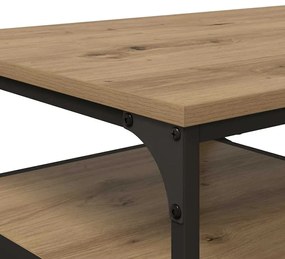 vidaXL Dohányzóasztal Artisan tölgy 90 x 49 x 40 cm Faanyag