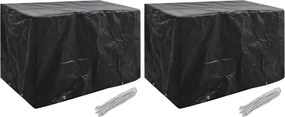 vidaXL 2 db kerti bútor huzat 8 fűzőlyukkal 140 x 70 x 90 cm