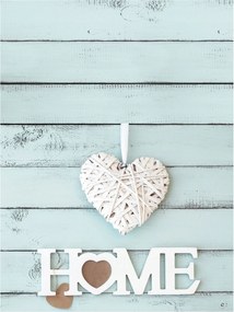 Fotótapéta flizelina Provence Home Menta szív deszka fa 206x275 +ragasztó