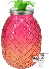 EH Üveg italadagoló 4,5 l, rózsaszín