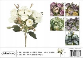 Mesterséges rózsacsokor realisztikus lakberendezés