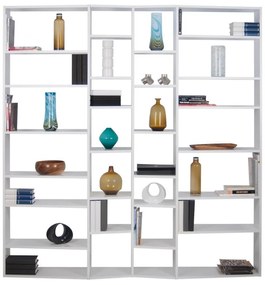 Fehér könyvespolc 214x224 cm Valsa – TemaHome