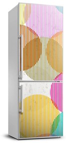 Hűtő matrica Színes körök FridgeStick-70x190-f-122023822