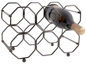 Honeycomb szürke fém összecsukható bortartó - PT LIVING