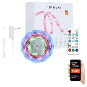 Immax NEO 07734L-LED RGB Dimmelhető szalag MUSIC 18W/230V 5m IP65 Wi-Fi Tuya + távirányító