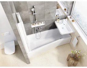 Ravak X07P348 - Kézi zuhanyfej nyomógombbal, fényes króm