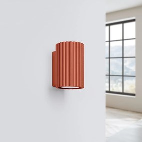 Téglavörös fali lámpa Gleam – Sollux