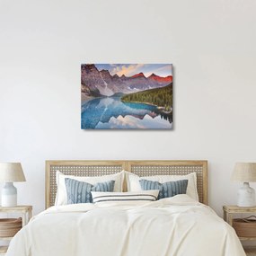 Kép - kanadai hegyi táj (70x50 cm)
