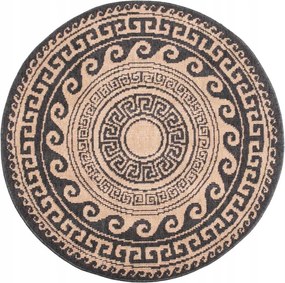 Delmar teraszszőnyeg görög elegancia barna 80cm kör