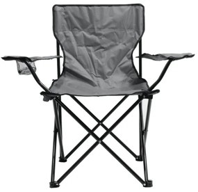 Összecsukható kempingszék szürke