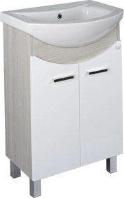 TMP ZX 55 - SONOMA - álló fürdőszobabútor - Sanovit ZENON - 6055 porcelán mosdóval - 55 x 44 cm