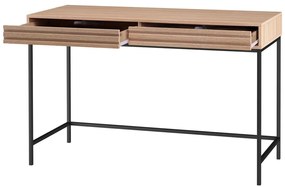 Íróasztal tölgyfa dekoros asztallappal 50x120 cm Celine – Støraa