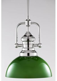 Jupiter 2071 - PLATINO rúdon függő csillár 1xE27/15W/230V zöld/fényes króm