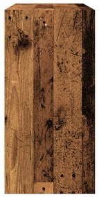 antik fa színű szerelt fa tálalószekrény 102 x 37 x 75,5 cm