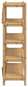 vidaXL 5 szintes bambusz polc 100 x 40 x 150 cm