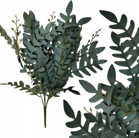 Mesterséges akác ág levelekkel váza csokor nád dekoráció 56cm