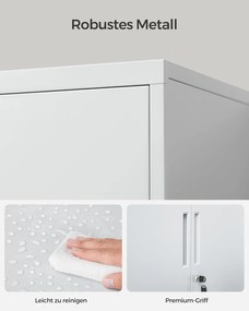 Irattartó szekrény, zárható multifunkciós tárolószekrény,matt szürke